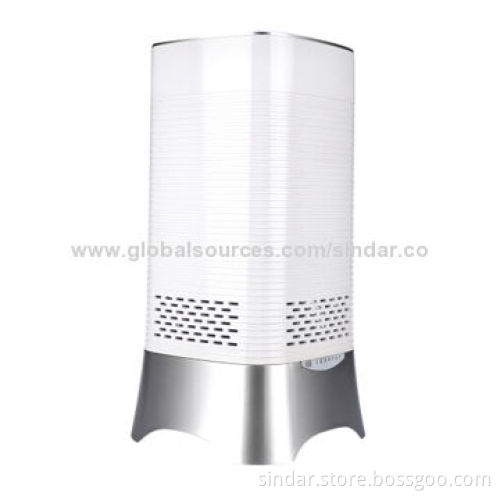 Portable photocatalytic room air purifier for smoking room, can playing Hi Fi music by bluetooth